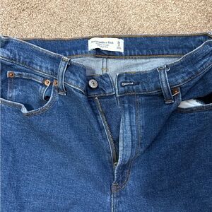 Abercrombie & Fitch Men's Dark Blue Slim Jeans